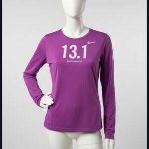 Nike Women's Purple Long Sleeve Tee